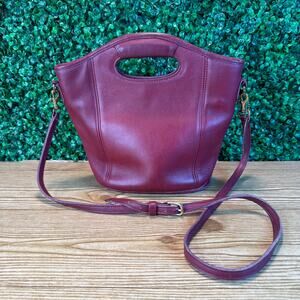 Coach 9993 Vintage 90's Red Mini Shopper Leather Top Handle Tote